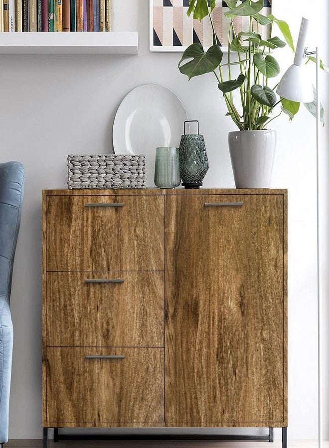 Erfoni Wood Contact Paper Faux Wood Peel and Stick Wallpaper 17.7inch x 78.7inch Brown Wallpaper Peel and Stick Vinyl Wrap for Countertop Wood Grain Wood Self Adhesive Wall Paper - Image 3
